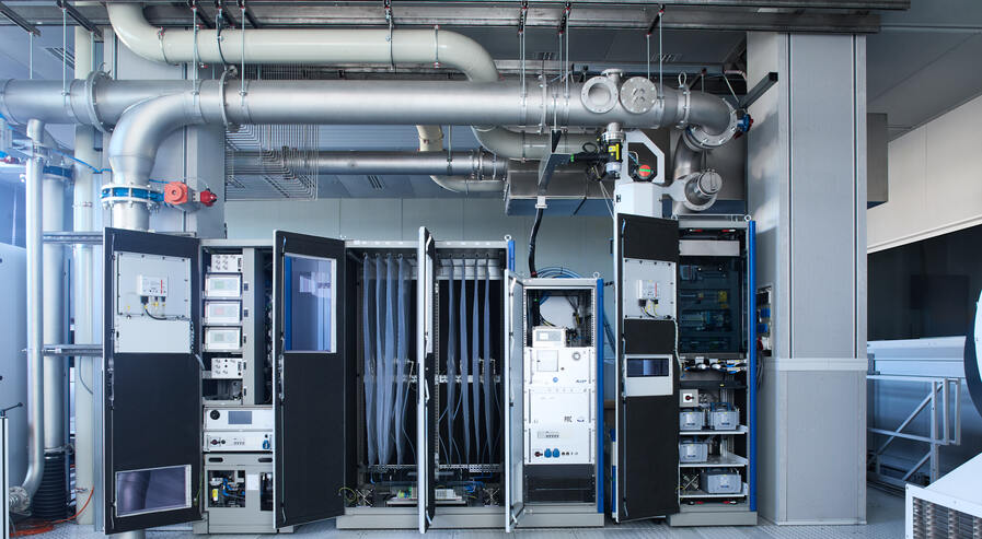 Prüfstand Abgasmessung