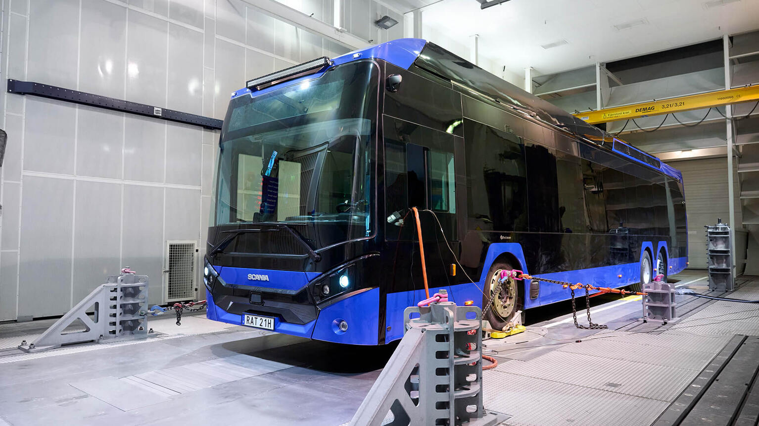 Bus Prüfstand Emissionsmessung